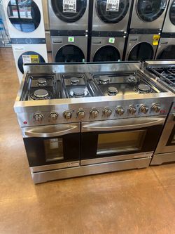 NXR 48-Inch Stainless Steel Dual-Oven Gas Range
