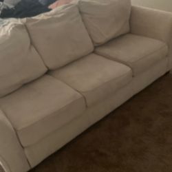 Suede couch