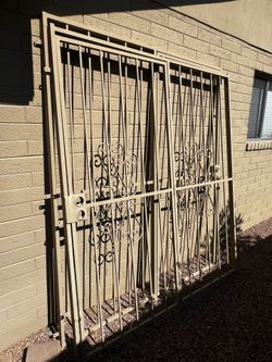 Two Large Security Gates