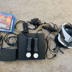 PlayStation 4 + PS VR Bundle (No Controller) | VR-Ready + Games!