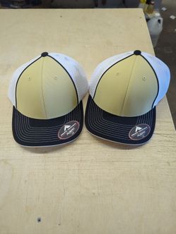 Qty 2 flexfit back mesh caps.