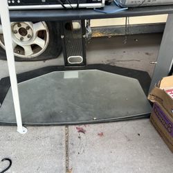 TV Stand w/ Glass Shelf