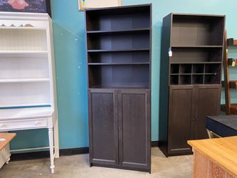 IKEA Billy Bookcase with Bottom Cabinet in Deep Espresso