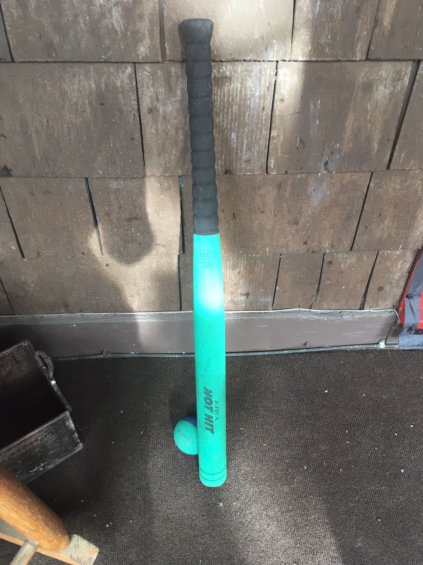 Nerf baseball & nerf bat