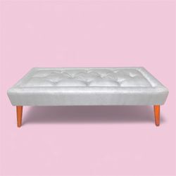 Nice Light Blue Tuft Bench