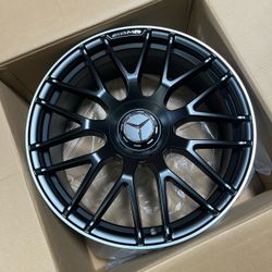 20” Staggered Matte Black Machined Lip Wheels 5x112 20x8.5 +36 20x9.5 +43 BMW Audi Mercedes