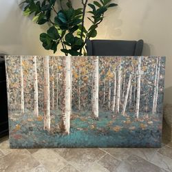 Birch Tree Forest Canvas 