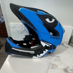 Lixada Kids Bike Helmet Adjustable Detachable Full Face Helmet for Cycling Helmet for Children Bicycle, Skateboard, Scooter, Protective Gear (20.5-22 