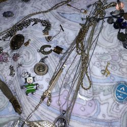 Misc Jewelry Lot Untested Bags Unsearched Sterling Silver 