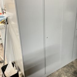 Steelcase metal wardrobe cabinet 