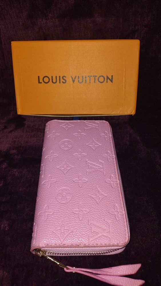LV Clutch Zippy Wallet Pink