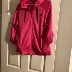 Pink North face Hoodie 