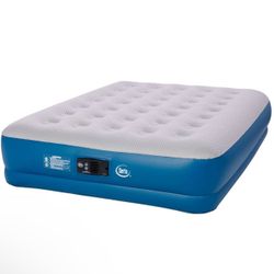 Serta 16" Raised Inflatable Air Mattress with Built in Pump - Queen