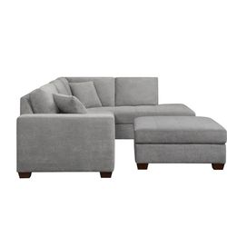 Thomasville Miles Fabric sectional sofa with Ottoman