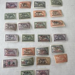 German Memel Occupation Stamp Group 