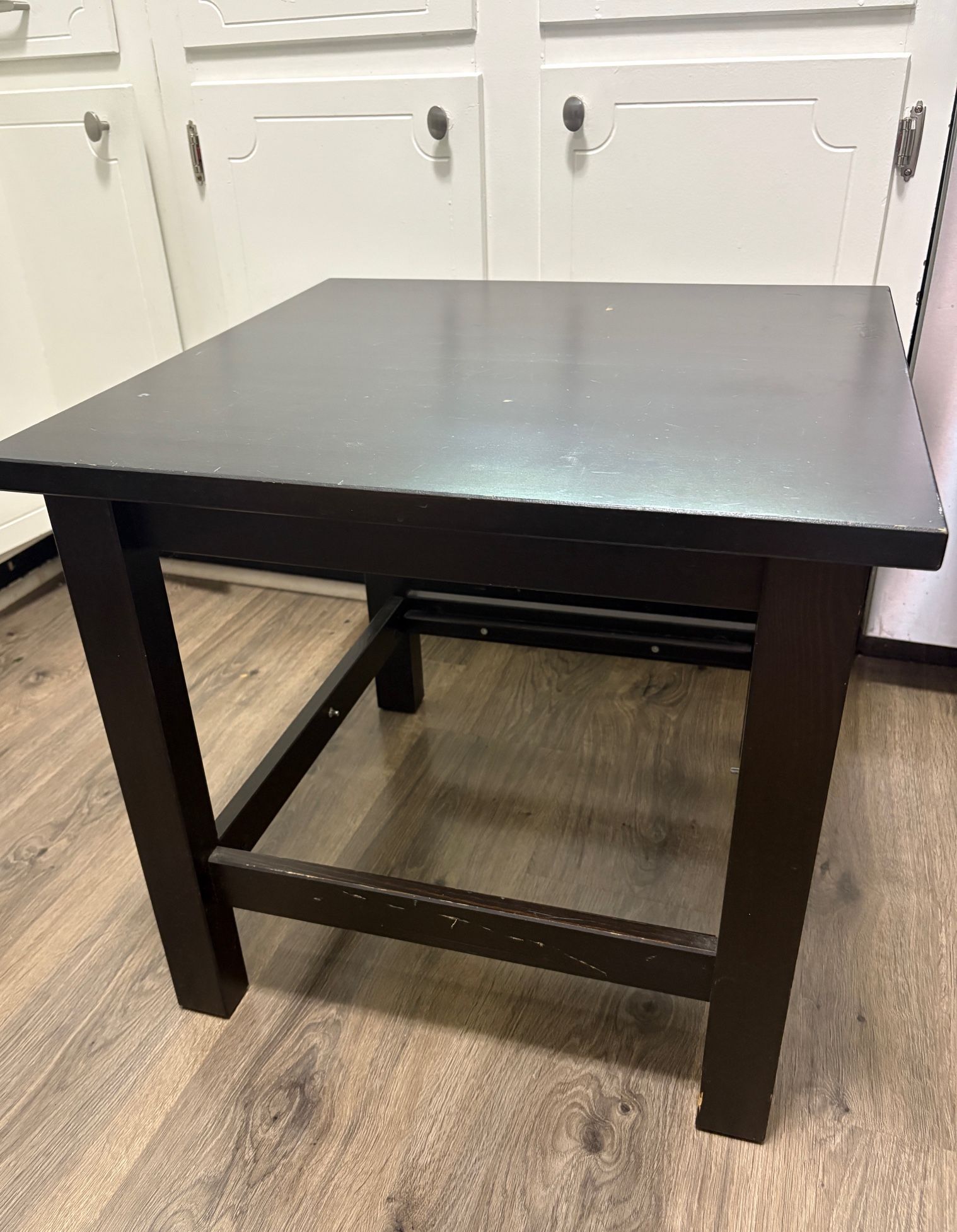 IKEA Side Table – Black-Brown – 21.5x21.5x20”