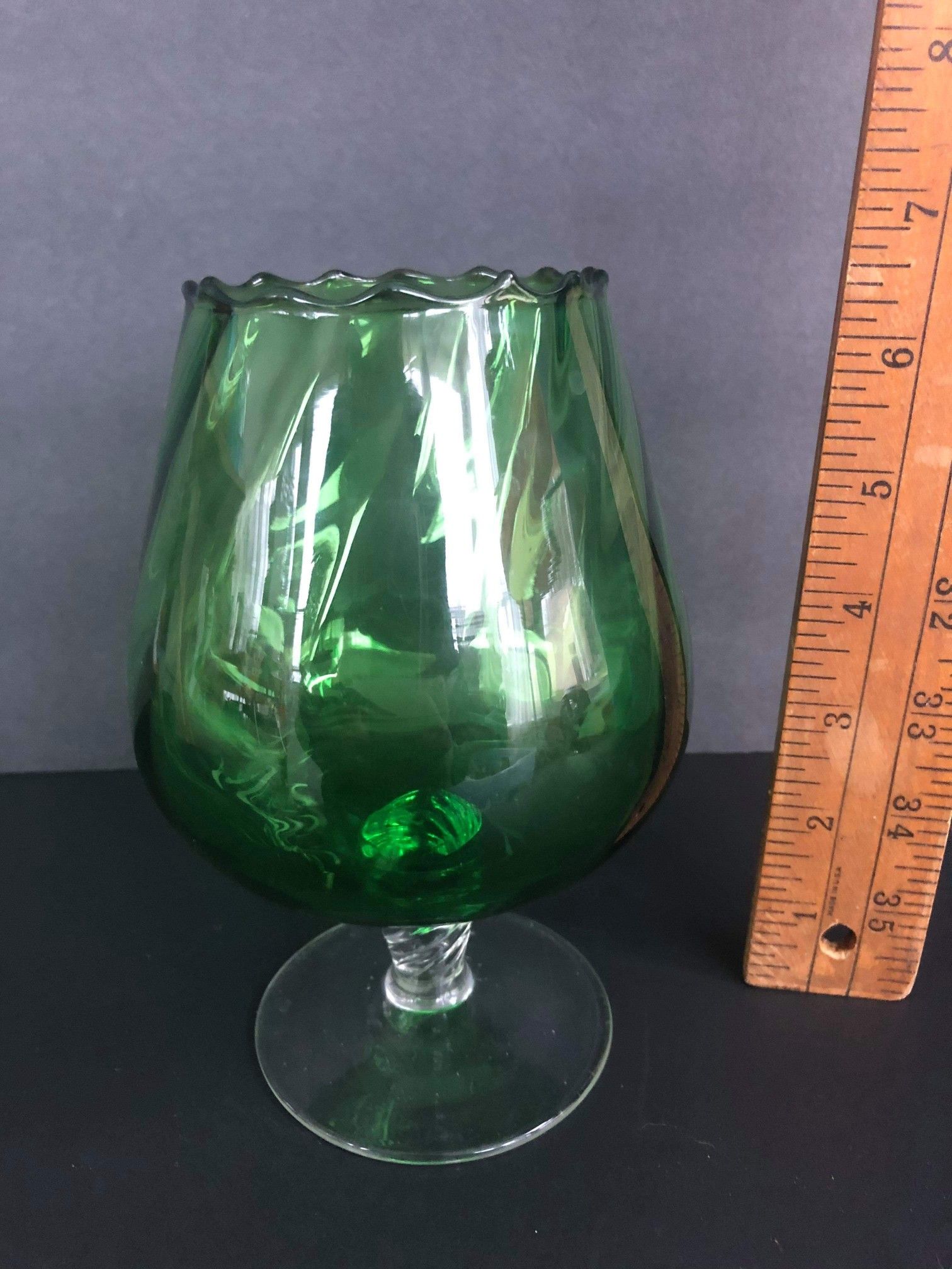 Vintage Brandy Snifter Glass Vase