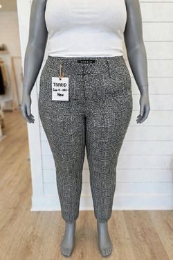 Torrid Black & White Plaid Pants Size 4