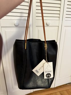 Brand new!! Faux Leather Black Shoulder Bag
