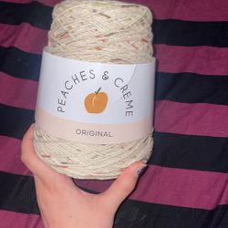 2 Spools Peaches & Creme “Original” Yarn