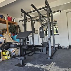 Smith Machine 2001 | Multi-Use Adj Bench | Gym Equipment | Fitness | Squat Rack | Excercise |🔴WEIGHTS AND BARBELL SOLD SEPARATELY 🔴 FREE DELIVERY 🚚