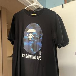A Bathing Ape Blue-Camo Tee Shirt