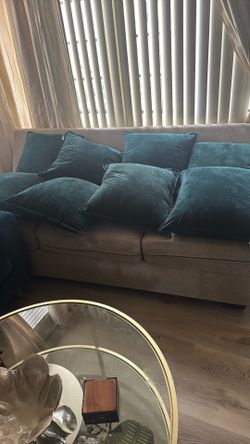 Teal Green throw pillows