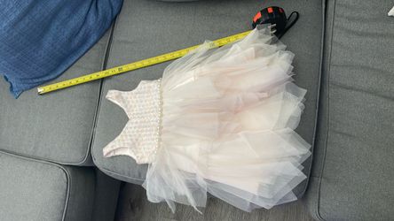 Baby Girl Tutu Dress with Pearl Trim