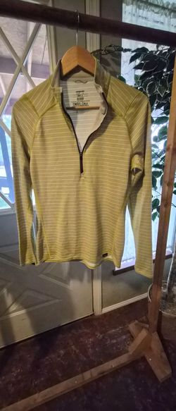 Patagonia yellow striped long sleeve shirt Size S #outdoor #hiking