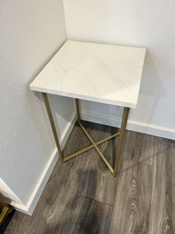 Marble/ gold Side Table