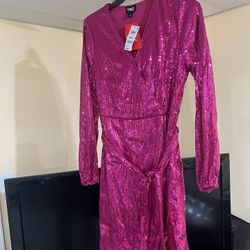 Size Small Women’s Holiday Pink Dress.originally $99 Asking $55 Or Best Offer. And I Have One Size Medium In Gold Color . Can Be Worn To Any Event.