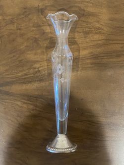 Vintage Sterling Silver Base Vase