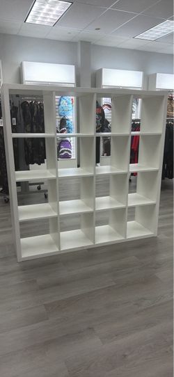 White 16-Cube Storage Bookshelf / Retail Display Shelving Unit – $110 OBO