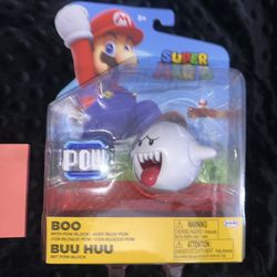 World of Nintendo Super Mario Wave 48 Boo Action Figure [with POW Block]
