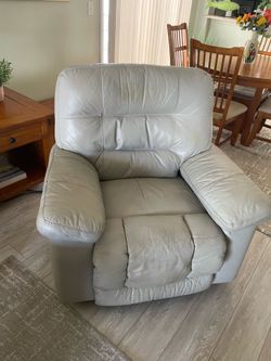 Leather Recliner and Couch