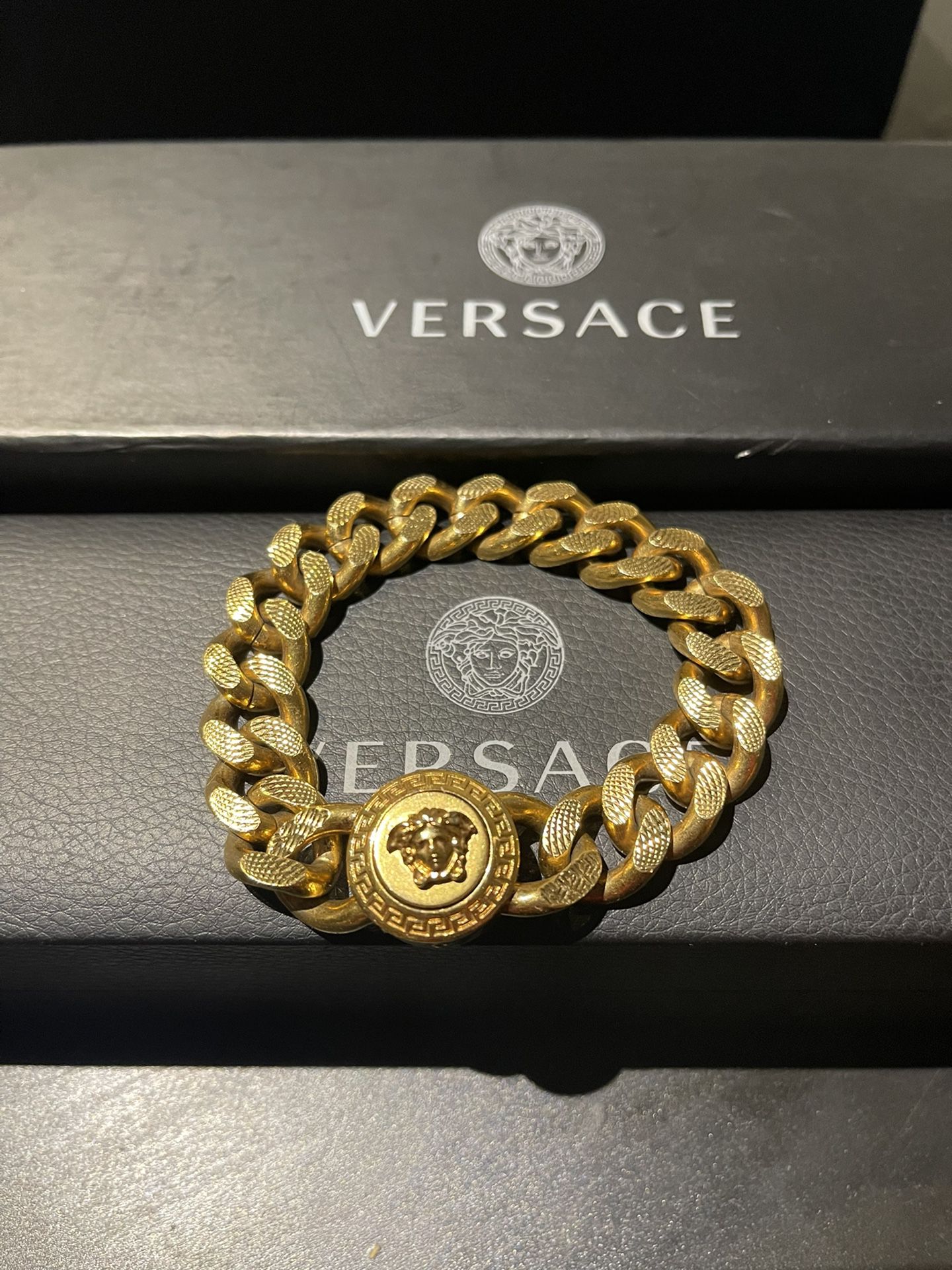 Versace Medusa Gold Chain Bracelet