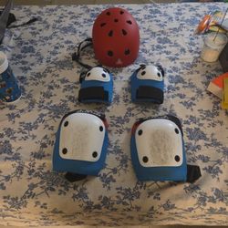 Helmet, Elbow Pads And Knee Pads