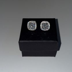 Moissanite earrings 2 carat 