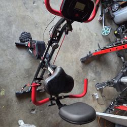 FOLDABLE STATIONARY BIKE W RESISTANT BANDS
