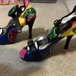 4in Multi Color heels 