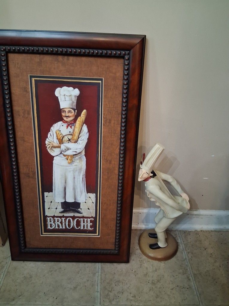 Italian Cheft Picture And Wine Holder