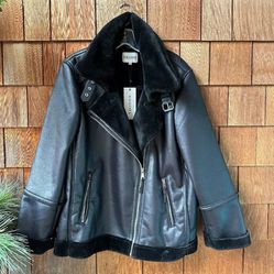 Vigoss Black Vintage Faux jacket (Negotiable Price)