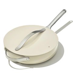 Caraway Non-Stick Ceramic Sauté Pan with Lid (4.5 qt, 12")