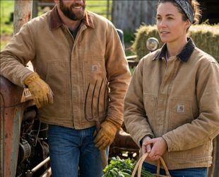 Carhartt J184 CML Sandstone Arctic Traditional Jacket Sherpa Lined Mens Size Small W L
