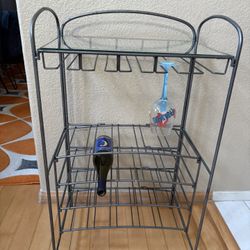 Wine Glass & Bottle Bar Rack