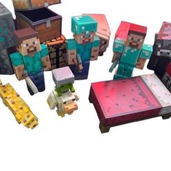 Minecraft Figure Lot (2013) ✨