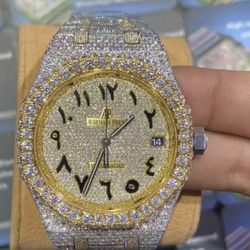 15510st AP Watch Bust Down Moissanite