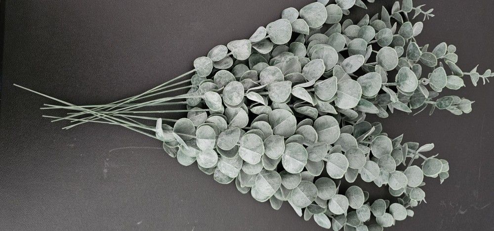 12pcs Artificial Eucalyptus Stems 18in tall