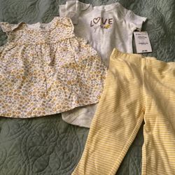Carters 3 Piece St 6-9 Months