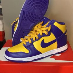 Lakers Nike Dunk High